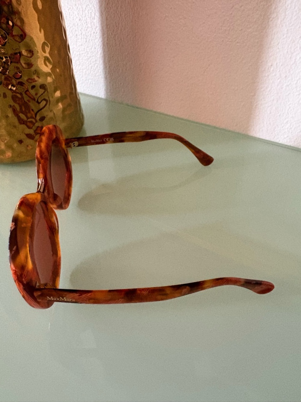 MaxMara Tortoiseshell Oversized Women’s Sunglasses - Picture 5 of 12